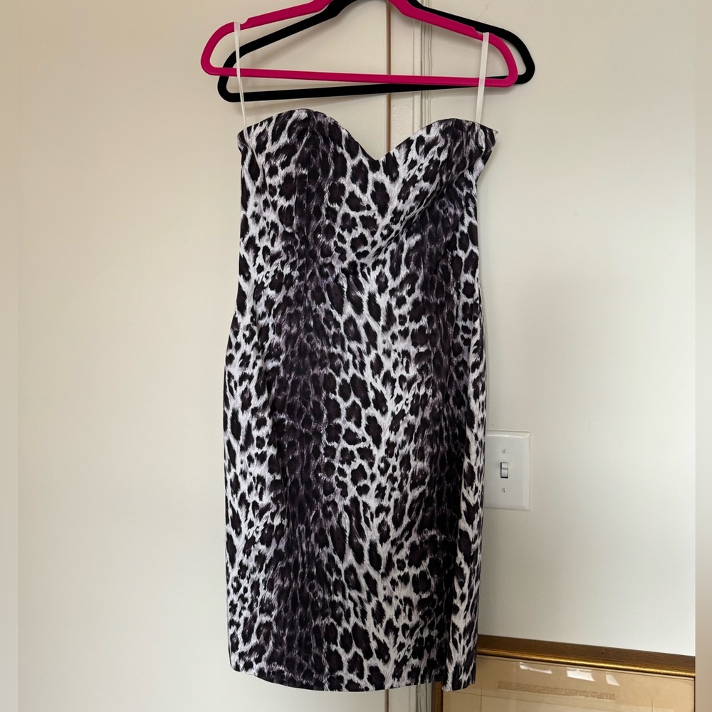 Patrick Kelly late 80s purple toned leopard print dress